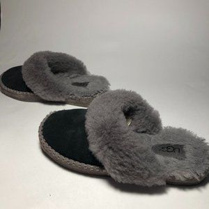 UGG KIDS COZY II SLIPPERS Black/Grey Size 13